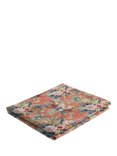 John Lewis x Sophie Conran Cocobella Footstool Replacement Loose Cover, Coral Orange With Lagoon Velvet Trim