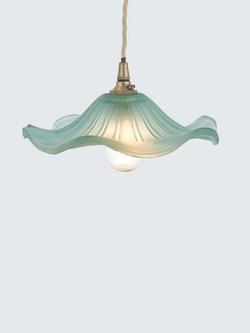 John Lewis ANYDAY Frenchie Glass Ceiling Shade, Sage
