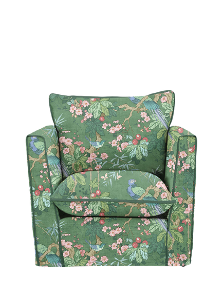 John Lewis x Sophie Conran Cocobella Armchair, Juniper With Pine Velvet Trim