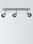 John Lewis Baldwin 3 Spotlight Ceiling Bar, Silver
