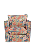 John Lewis x Sophie Conran Cocobella Armchair, Coral Orange With Lagoon Velvet Trim