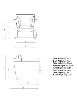 John Lewis x Sophie Conran Cocobella Armchair - view 2, Coral Orange With Lagoon Velvet Trim