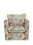 John Lewis x Sophie Conran Cocobella Armchair, Grey Skies With Green Tea Velvet Trim