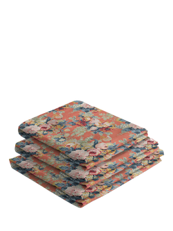 John Lewis x Sophie Conran Cocobella Armchair Replacement Loose Cover, Coral Orange With Lagoon Velvet Trim