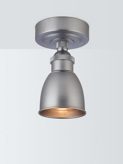 John Lewis Baldwin Flush Ceiling Spotlight, Silver