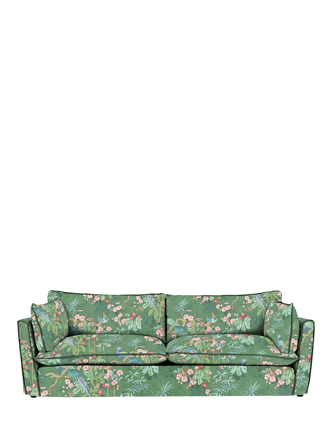 Cocobella Range, John Lewis x Sophie Conran Cocobella Grand Sofa, Juniper with Pine Velvet Trim