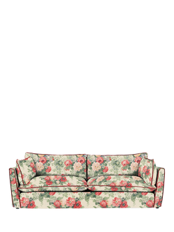 John Lewis x Sophie Conran Cocobella Grand Sofa, Classic Rose With Rosewood Velvet Trim