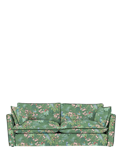 John Lewis x Sophie Conran Cocobella Large 3 Seater Sofa, Juniper With Pine Velvet Trim1