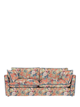 John Lewis x Sophie Conran Cocobella Large 3 Seater Sofa, Coral Orange With Lagoon Velvet Trim