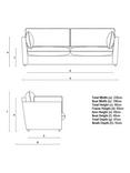 John Lewis x Sophie Conran Cocobella Large Sofa Replacement Loose Cover, Classic Rose With Rosewood Velvet Trim