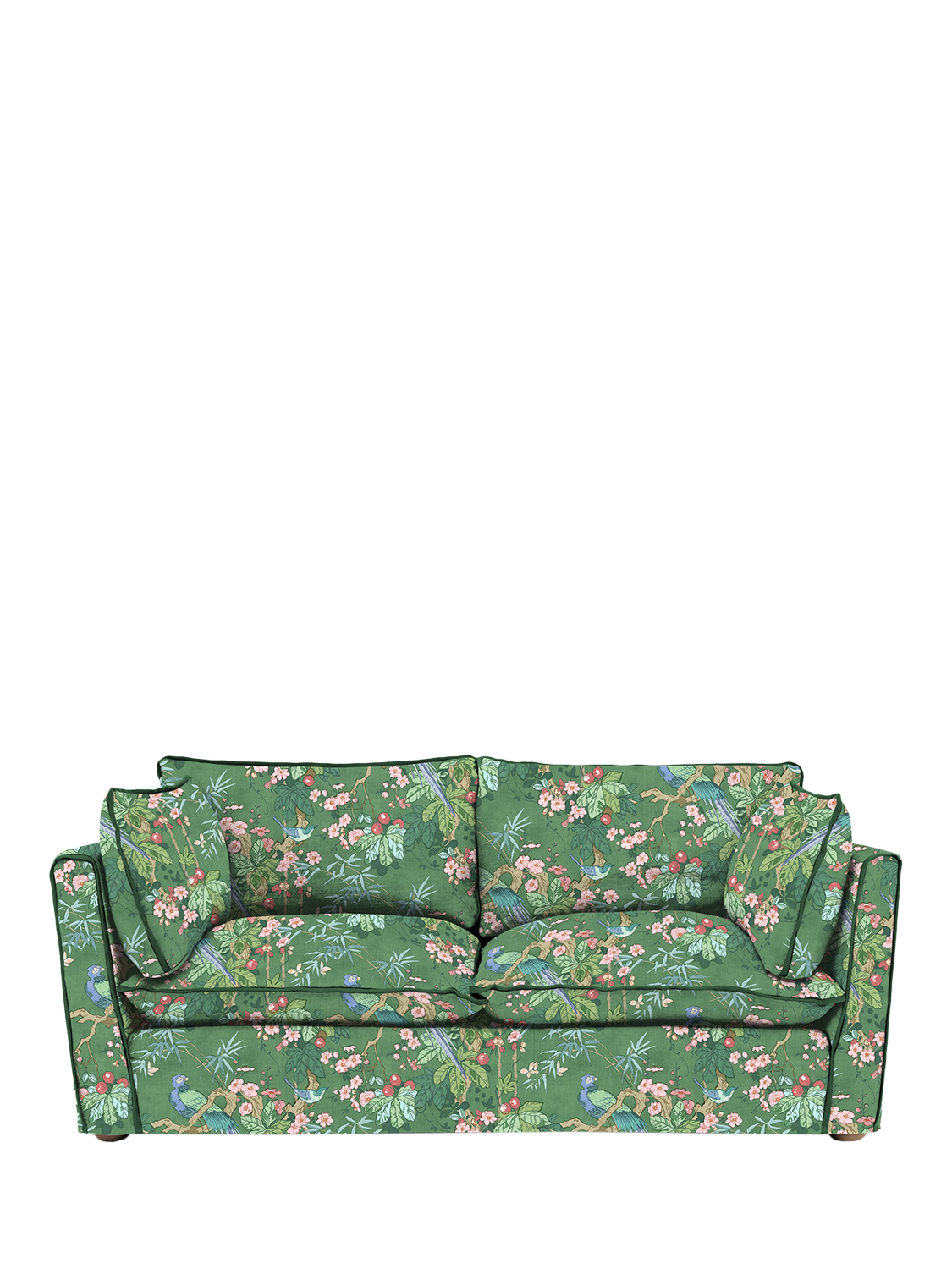 Cocobella Range, John Lewis x Sophie Conran Cocobella Medium 2 Seater Sofa, Juniper With Pine Velvet Trim