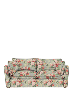 John Lewis x Sophie Conran Cocobella Medium 2 Seater Sofa, Grey Skies With Green Tea Velvet Trim