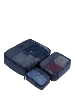 Lipault Packing Compartments, Set of 3, Black, Navy