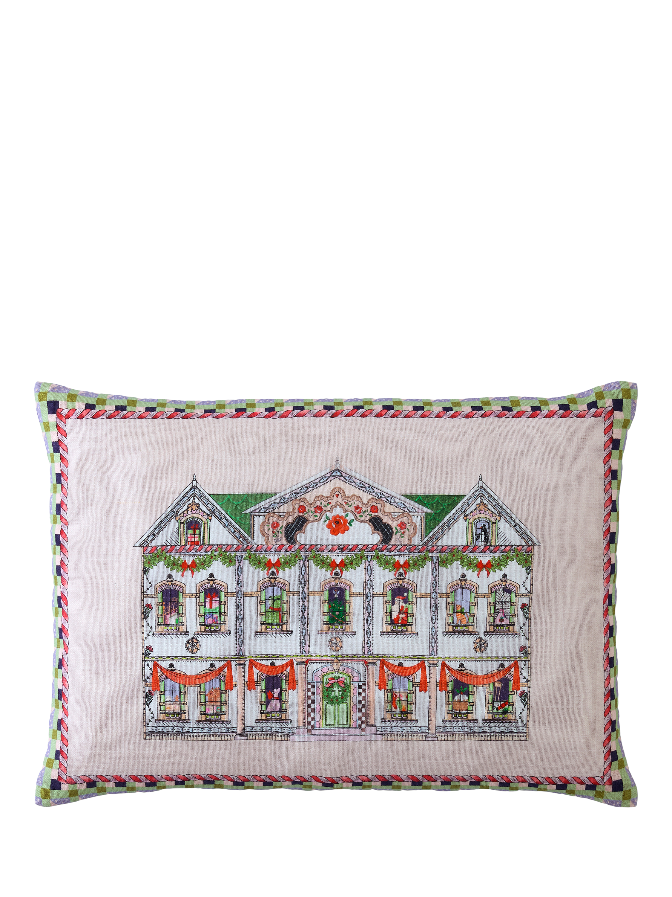 Cath Kidston Christmas At Home Cushion, Multi
