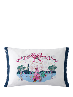 Cath Kidston Ice Rink Cushion, Teal, Teal