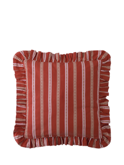 Cath Kidston Season's Greetings Cushion, Red - view 2, Red