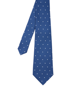 PS Paul Smith Polka Dot Silk Tie, Blue Polka Dot, Blue Polka Dot