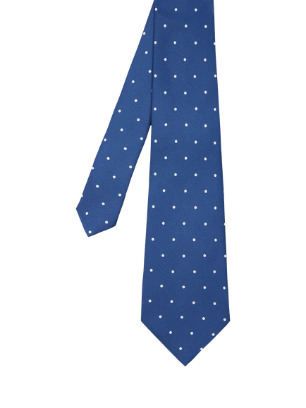 PS Paul Smith Polka Dot Silk Tie, Blue Polka Dot, Blue Polka Dot