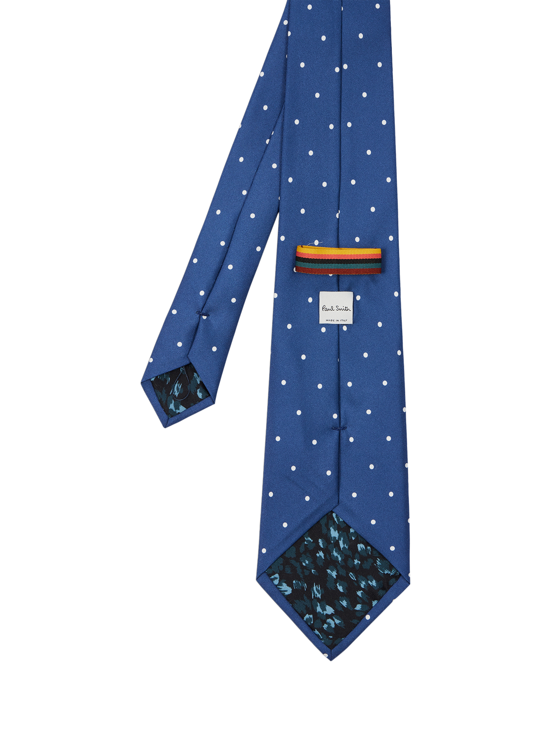 PS Paul Smith Polka Dot Silk Tie, Blue Polka Dot