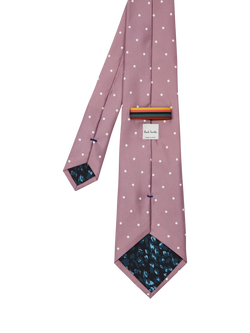 PS Paul Smith Polka Dot Silk Tie, Purple Polka Dot - view 2, Purple Polka Dot
