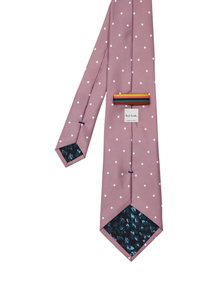 PS Paul Smith Polka Dot Silk Tie, Purple Polka Dot - view 2, Purple Polka Dot