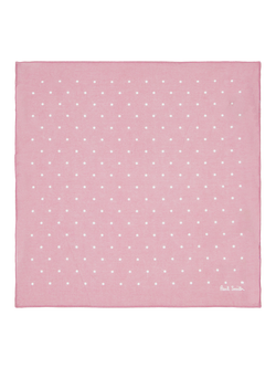 PS Paul Smith Polka Dot Cotton Pocket Square, Pink