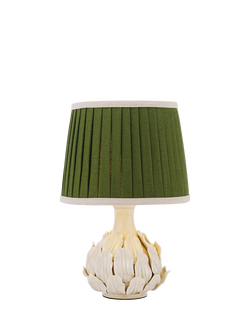 Joules Chatsworth Small Ceramic Leaf Table Lamp, Natural Cream, Natural Cream