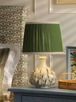 Joules Chatsworth Small Ceramic Leaf Table Lamp, Natural Cream - view 2, Natural Cream