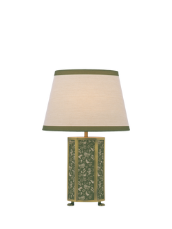 Joules Helmingham Claw Foot Table Lamp, Light Green, Green Light