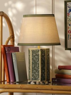 Joules Helmingham Claw Foot Table Lamp, Light Green - view 2, Green Light