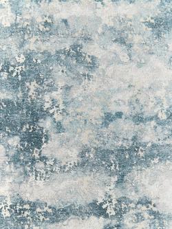 John Lewis Alessia Abstract Jacquard Made to Measure Curtains or Roman Blind, Blue, Blue