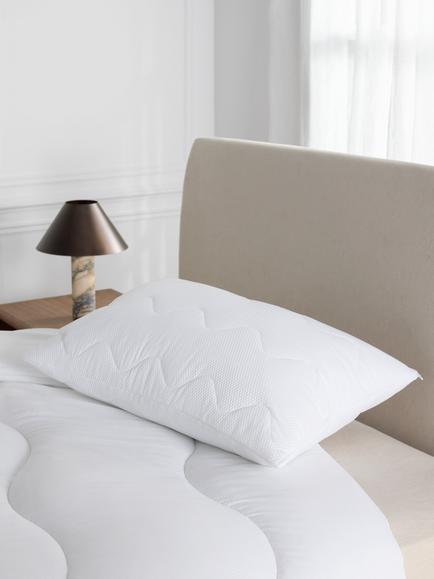 John Lewis Climate Control Quilted Pillow Protector, Pair - view 2, White