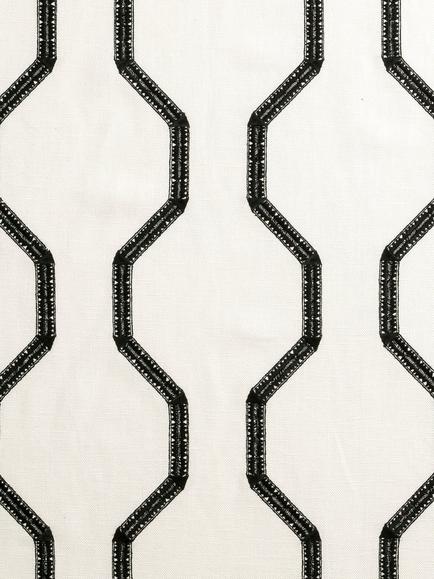Clarke & Clarke Asra Furnishing Fabric, Noir, Noir