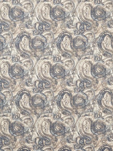 Clarke & Clarke Hatoum Jacquard Furnishing Fabric, Ink
