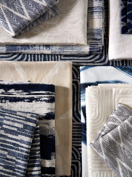 Clarke & Clarke Juno Jacquard Furnishing Fabric - view 2, Ink