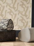 Clarke & Clarke Juno Jacquard Furnishing Fabric, Noir