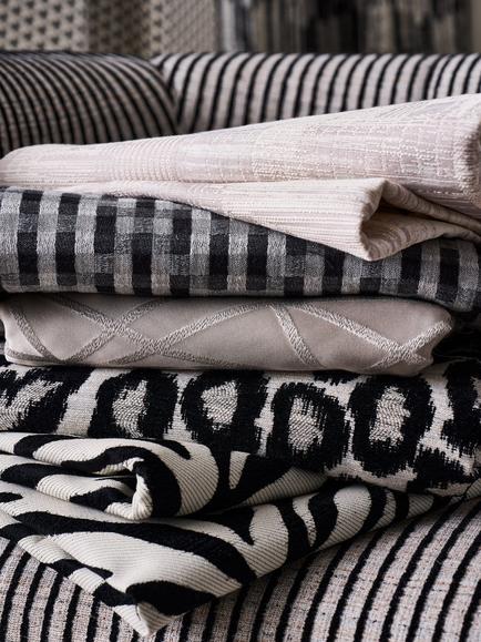 Clarke & Clarke Neshat Jacquard Furnishing Fabric - view 2, Ink