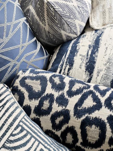 Clarke & Clarke Ortega Furnishing Fabric - view 2, Ink