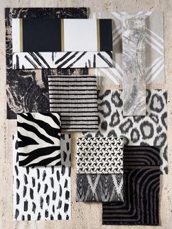 Clarke & Clarke Taryn Jacquard Furnishing Fabric - view 2, Ink