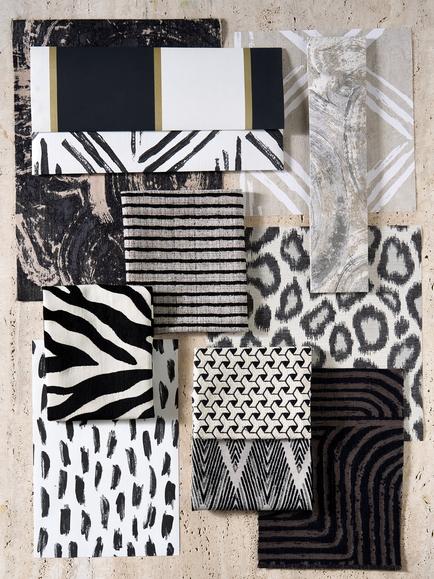 Clarke & Clarke Taryn Jacquard Furnishing Fabric - view 2, Ink