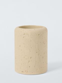 John Lewis Stone Effect Bathroom Tumbler, Natural, 