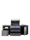 Napoleon Oasis Compact Stainless Steel Outdoor Kitchen with 6-Burner Gas BBQ