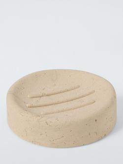 John Lewis Stone Effect Soap Dish, Natural, 