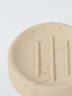 John Lewis Stone Effect Soap Dish, Natural - view 2, 