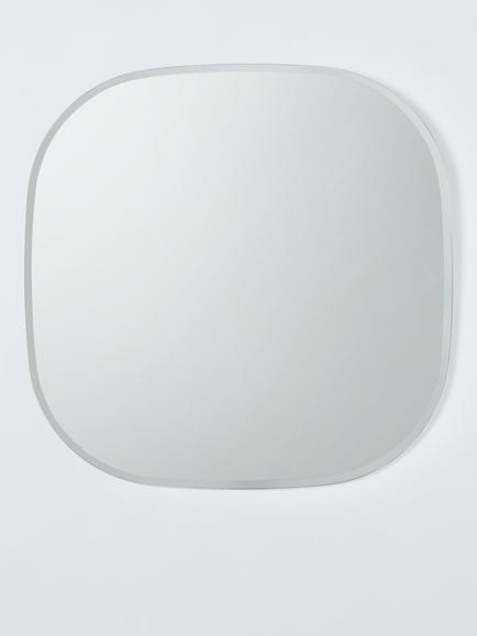 John Lewis Bevelled Soft Cube Bathroom Mirror, Square, 