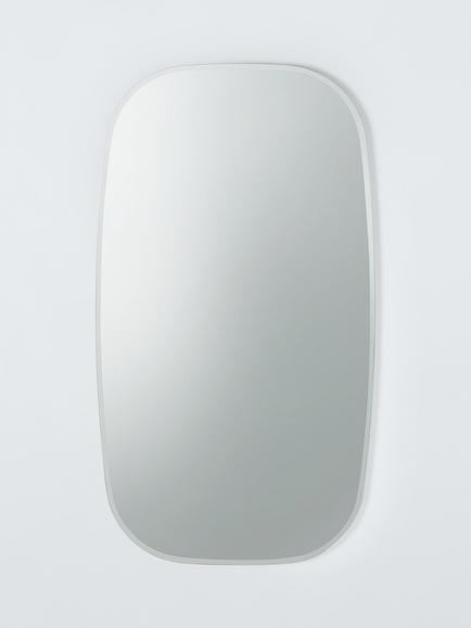 John Lewis Bevelled Soft Cube Bathroom Mirror, Rectangular, 