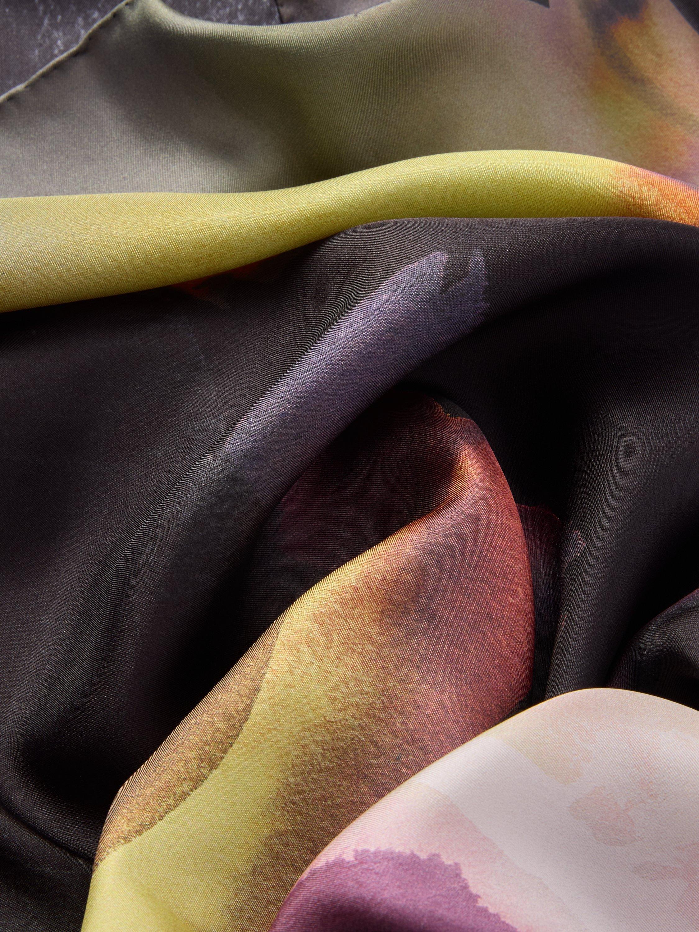 Product image 3 of 5, which shows John Lewis Voiletta Silk Scarf, Black