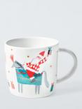 John Lewis Kids' Christmas Jester Elf Porcelain Mug, 260ml
