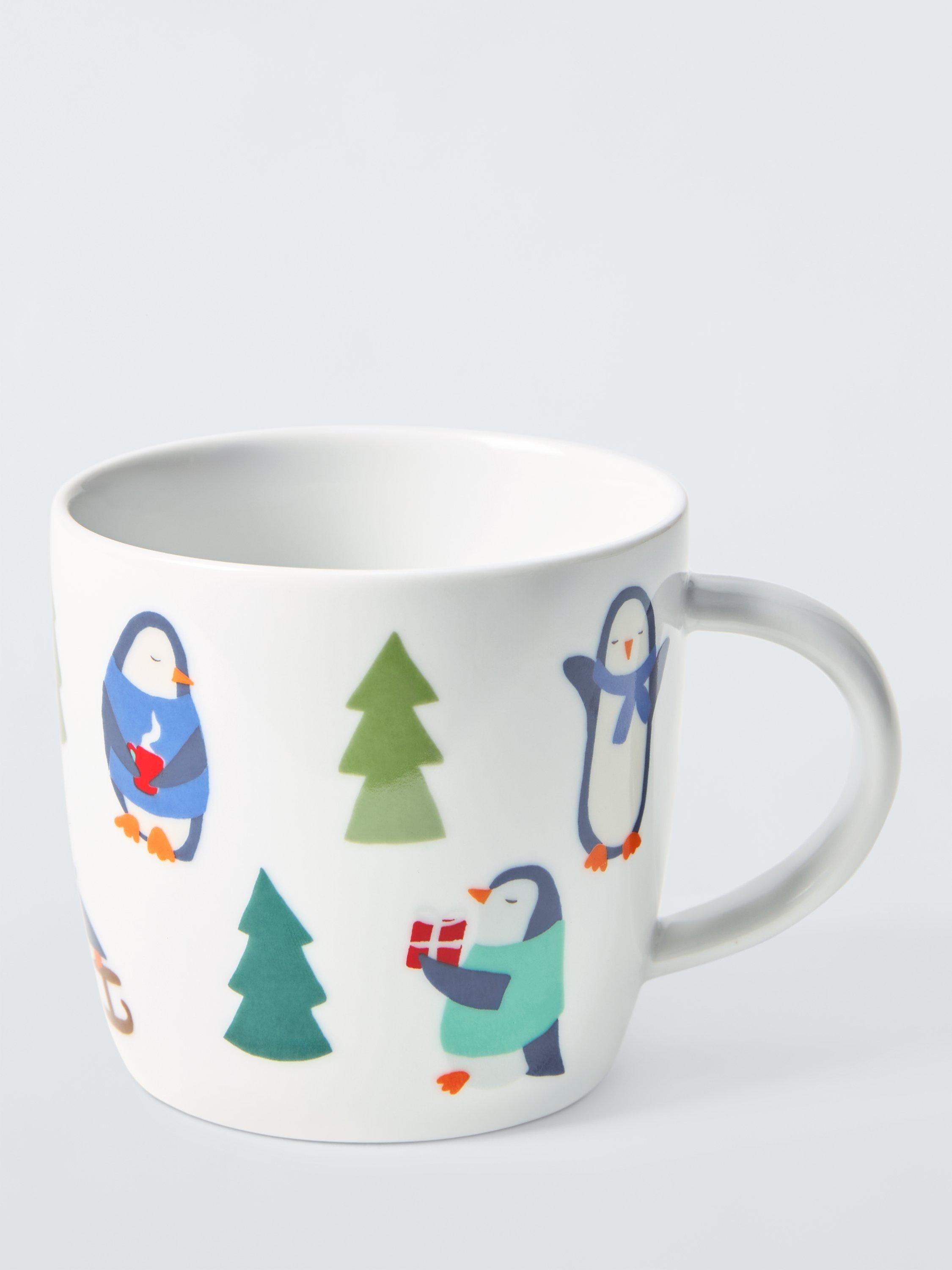 John Lewis Kids' Penguin Porcelain Mug, 260ml, Multi