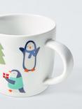 John Lewis Kids' Penguin Porcelain Mug, 260ml, Multi